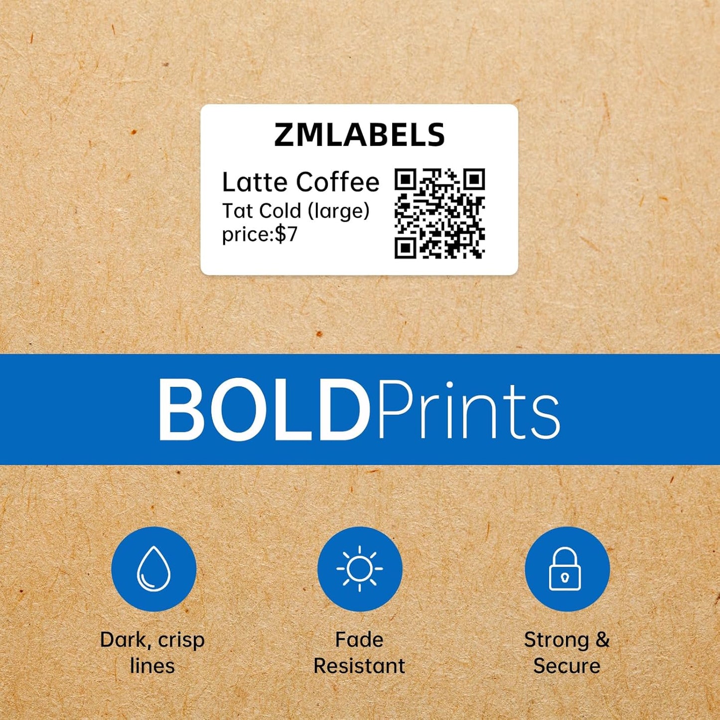 Compatible Thermal Labels Replacement for Zebra (【1.5" x 1"】16 Rolls/20800Labels)