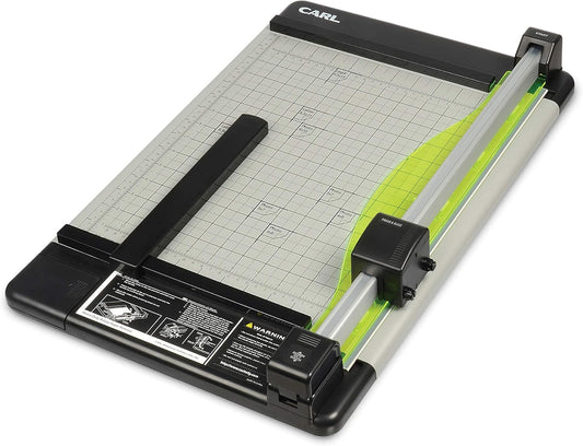Carl Manufacturing 12220 HVY-Duty Paper Trimmer 15-Inch 36 Sht Cap. 14-Inch x15-1/4-Inch x3/4-Inch GY