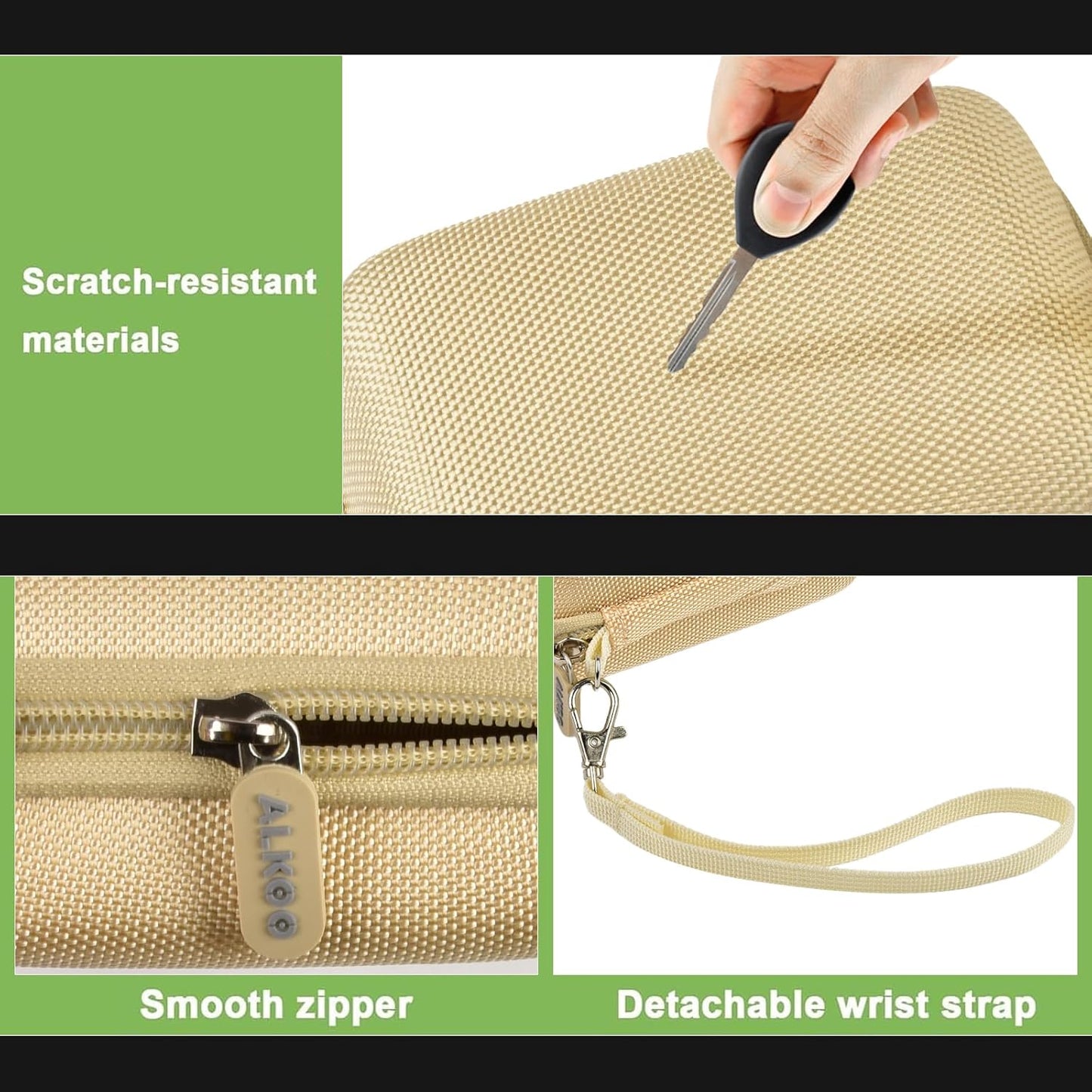 Case Compatible with VAHOIALD FHD 1080P Digital Camera/for CAMKORY Digital Point and Shoot/for Kodak PIXPRO FZ45-BK 16MP Vlogging/for IWEUKJLO/for Nsoela, Holder for SD Card More (Light Brown)