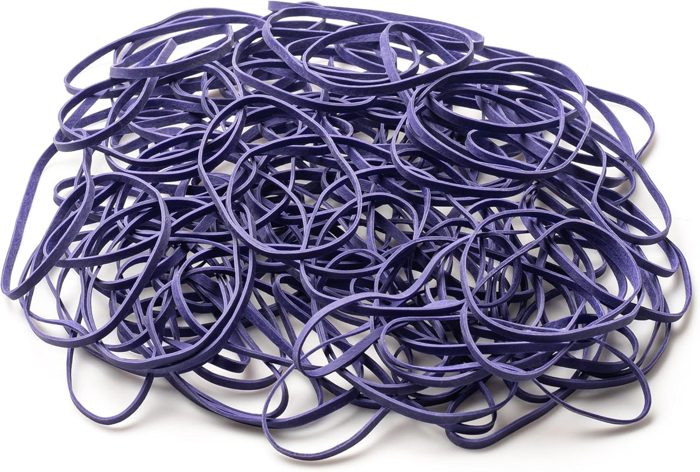 PlasticMill Purple Rubber Bands Size 33 (3 1/2" x 1/8") - #33 Colored Rubber Bands Office Supplies - Strong, Elastic Bands for Crafts, Balloon Garland, Cash, File Folders (100-Pack)