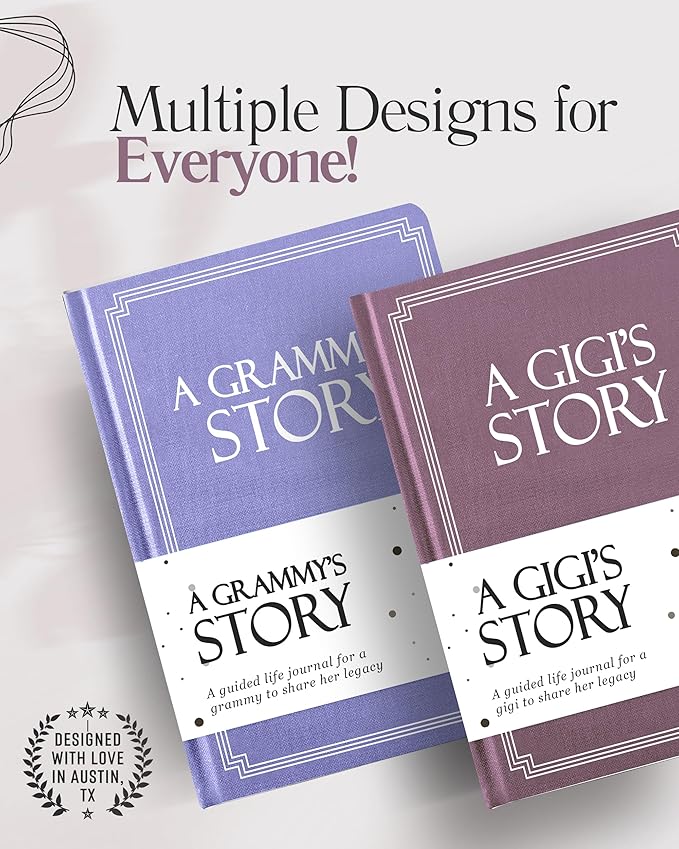 Gigi's Life Story Journal (Hardcover): A Meaningful Keepsake for Gigi to Share Her Journey & Memories, Book Includes 250+ Prompt Questions, Sentimental Gift for Mother's Day, Birthday, Christmas