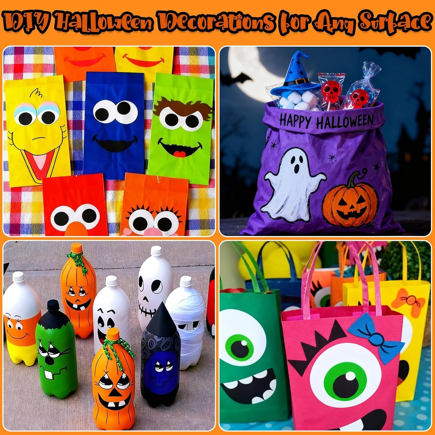 SFAIH Pumpkin Acrylic Markers, 24 Colors Halloween Decor Paint Pens for Pumpkin Decorating, Costume Making, Dual Tips (1-6mm Brush & 0.5-4mm Chisel) for Glass, Ceramic, fabric, Waterproof & Quick-Dry