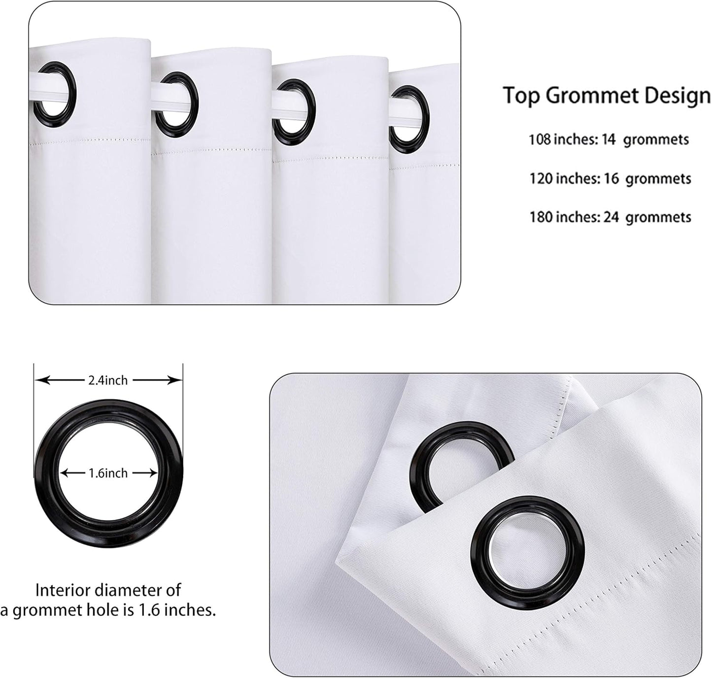 BONZER Extra Wide Room Divider Curtain Screen Partitions Total Privacy Wall Blackout Curtains for Home Theatre, Storage, 108L x 150W Inch (9L x 12.5W ft), 1 Panel, Greyish White