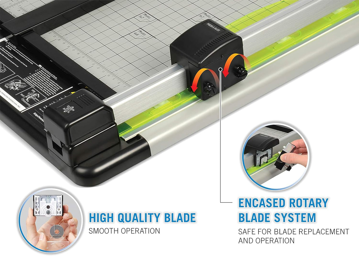 Carl Manufacturing 12220 HVY-Duty Paper Trimmer 15-Inch 36 Sht Cap. 14-Inch x15-1/4-Inch x3/4-Inch GY