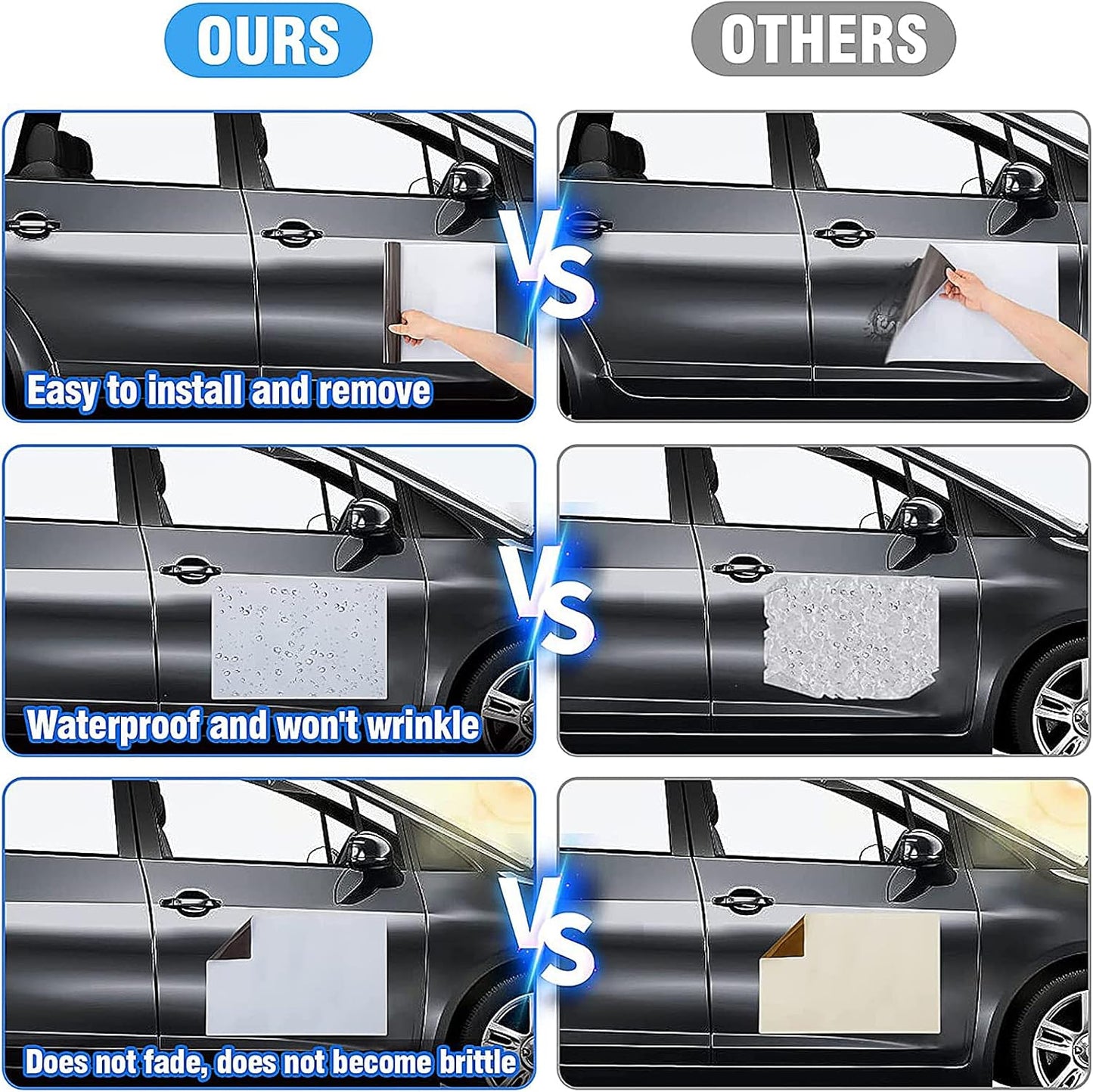 Car Magnetic Sheet, Large Blank White Magnet Sign Roll for Vehicle Doors, 11.5" x 17.5", 30 Mil Thick - Ideal for Custom Personalization Décor, Temporary Ads, Instructional & Warning Signs (2)