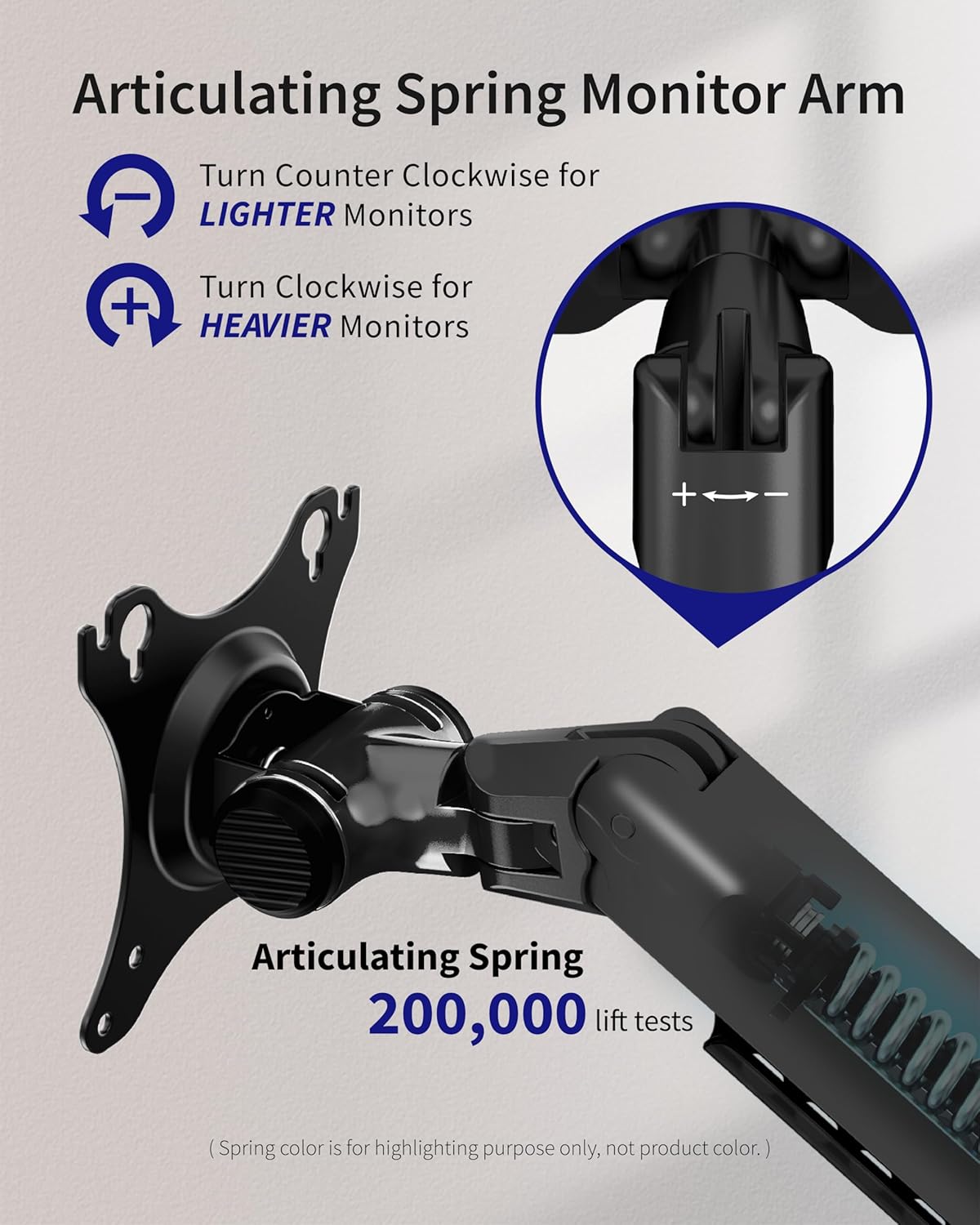 Quad Monitor Mount, Holds Screens up to 40 Inches and 25 lbs, Fully Adjustable 4 Monitor Mount with C-Clamp and Grommet Base, Aluminum, Black