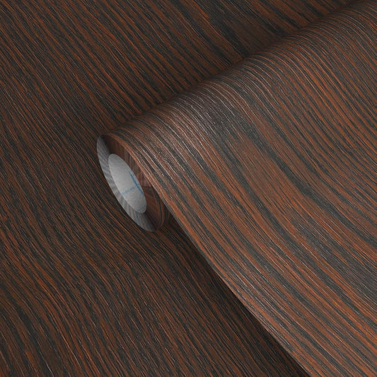 GSCIT Club Brown Walnut Wallpaper, 24 inch X 25ft Self Adhesive Wood Grain Repair Tape Patch for Tables, Chairs, Baseboards, Doors, Windows, Floors, Handicraft DIY.