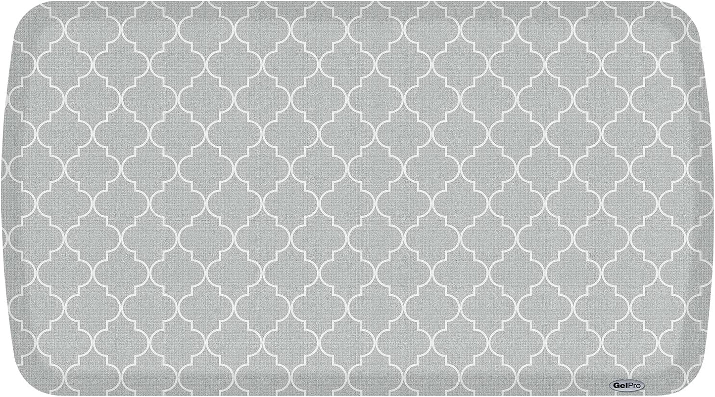 GelPro Elite Trellis Light Grey Kitchen Comfort Mat, 20" x 36