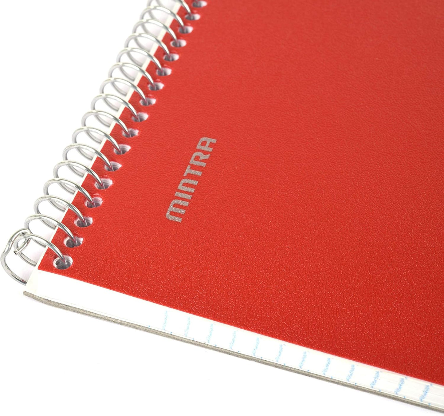 Mintra Office TOP BOUND Durable Spiral Notebooks (Red, College Ruled 3pk)