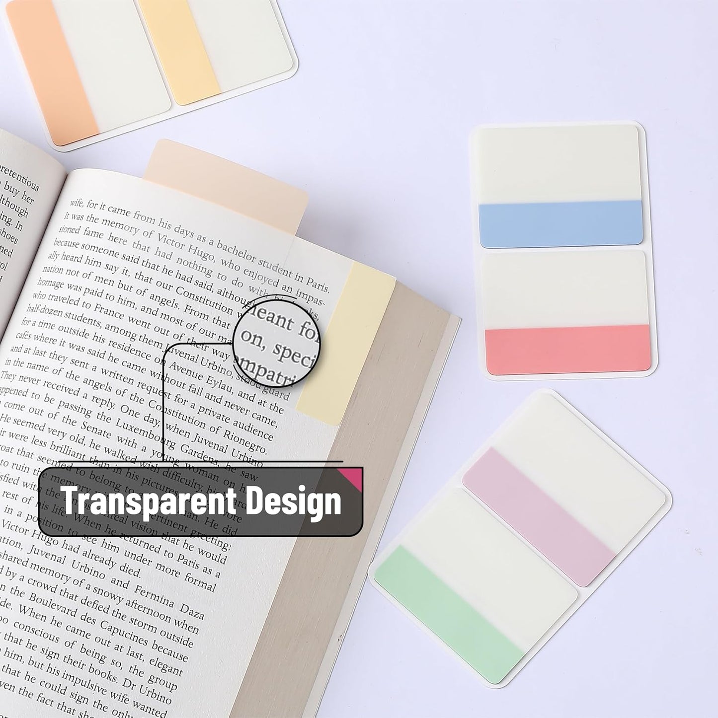 Mr. Pen- Sticky Index Tabs, 500 Pcs, 21 Sets, Colorful Sticky Tabs for Notebooks, Page Markers, Page Tabs for Binders, Page Tabs Sticky Tabs for Books, Notebook Tabs, Back to School Supplies