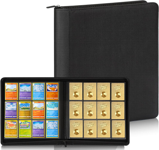 Card Binder, 720 Pockets Trading Card Binder with Sleeves Card Organizer, 12 Pocket Sports Card Holder for Game Card, Baseball Football Basketball Cards (720 Pockets)