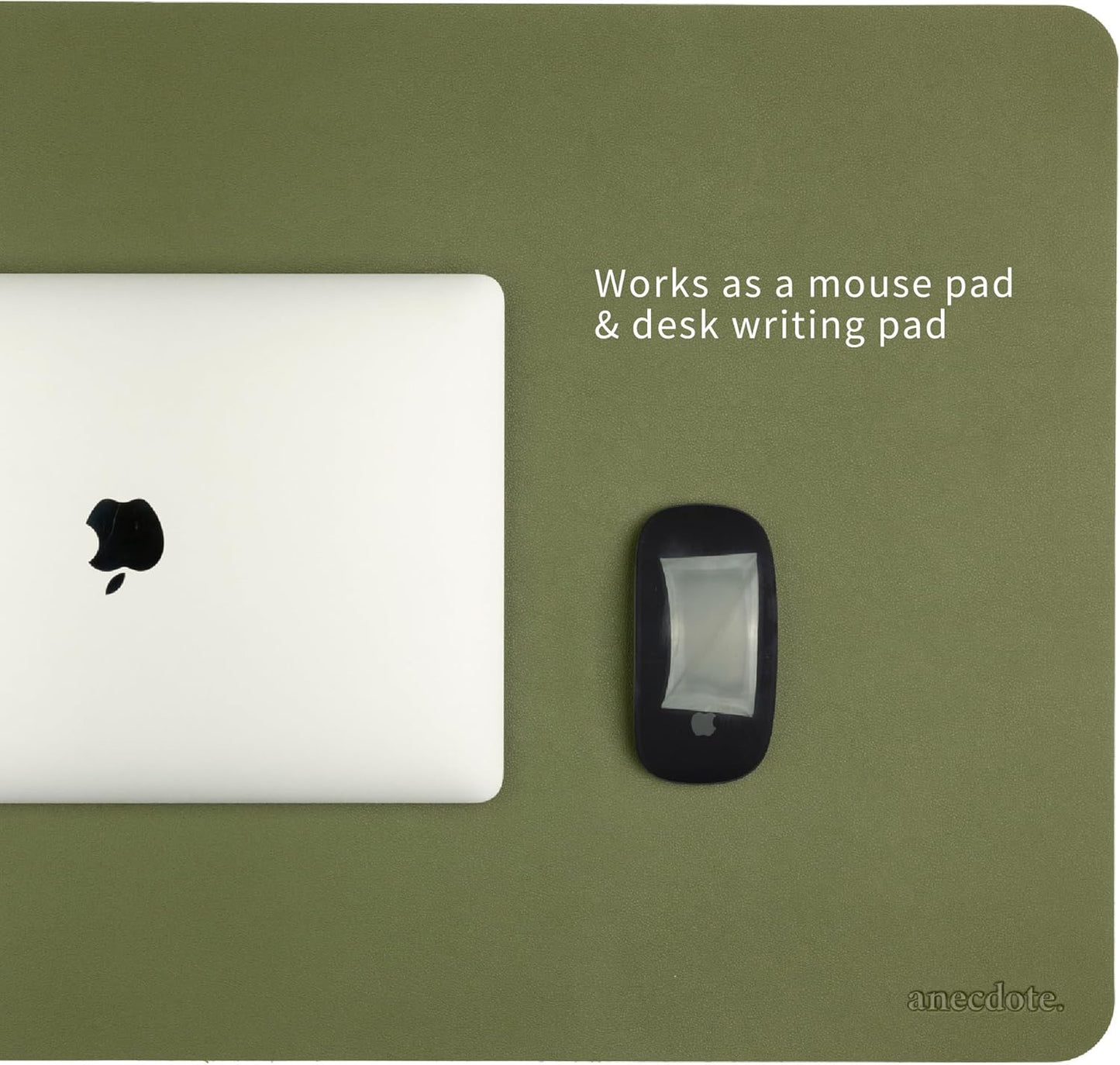 ANECDOTE Vegan Leather Desk Pad - 31.5"x17" Desk Mat for Your Office. This Quality Large Mouse Pad has Chic Elegance, Professional Look & Satisfying Touch - The Perfect Leather Mouse Pad for You!