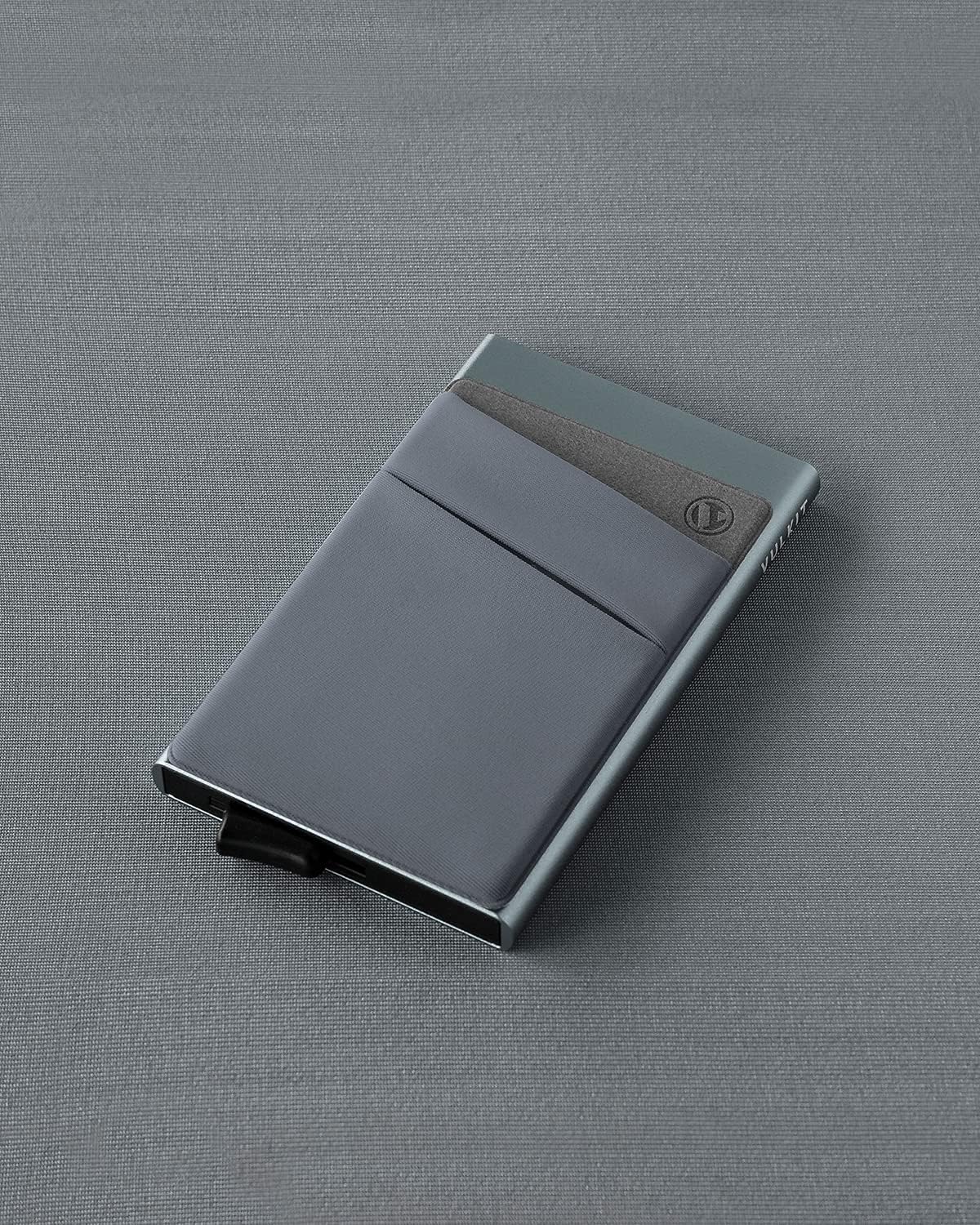 VULKIT Card Holder with Money Pocket Pop Up Wallet RFID Blocking Slim Metal Bank Card Case Holds 5 Cards and Notes