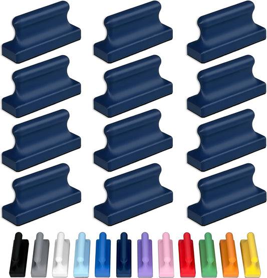 Glassboard Studio Mega Magnets - Neodymium - Heavy Duty, Colorful, Ergonomic, Ideal for Crafting, Quilting, and as Magnetic Knife Holders (12, Navy Blue Pawn)