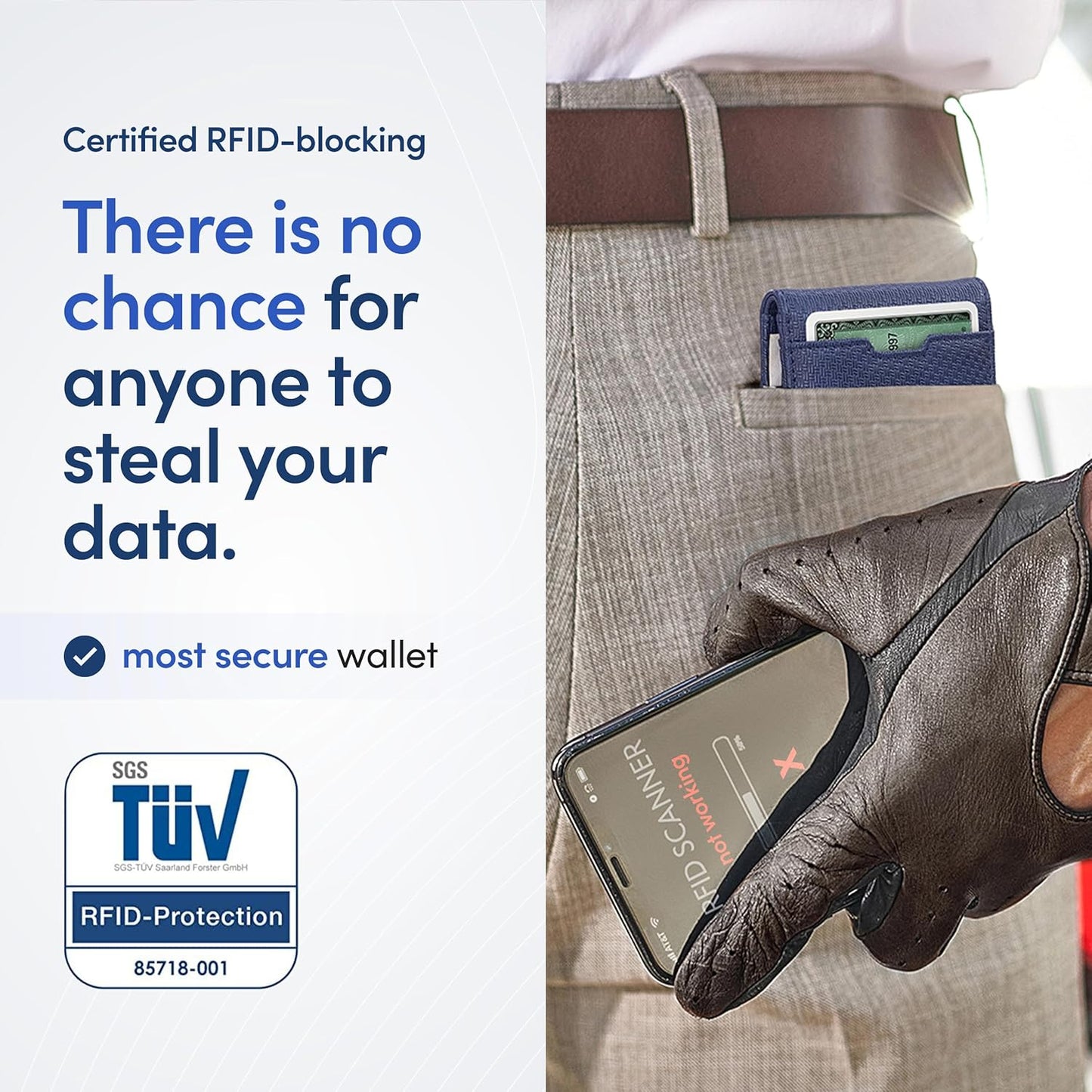 TRAVANDO Mens Wallet with Money Clip AUSTIN RFID Blocking Bifold Credit Card Holder for Men with Gift Box