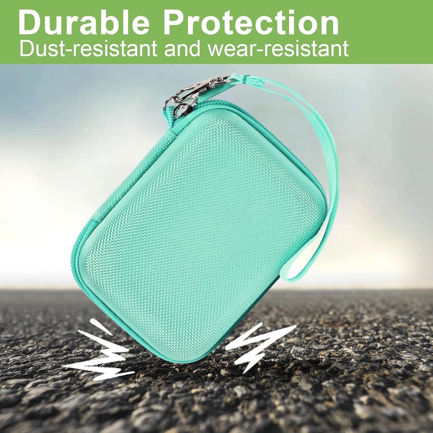 Case Compatible with VAHOIALD FHD 1080P Digital Camera/for CAMKORY Digital Point and Shoot/for KODAK PIXPRO FZ45-BK 16MP Vlogging/for IWEUKJLO/for Nsoela, Holder for SD Card More (Green)