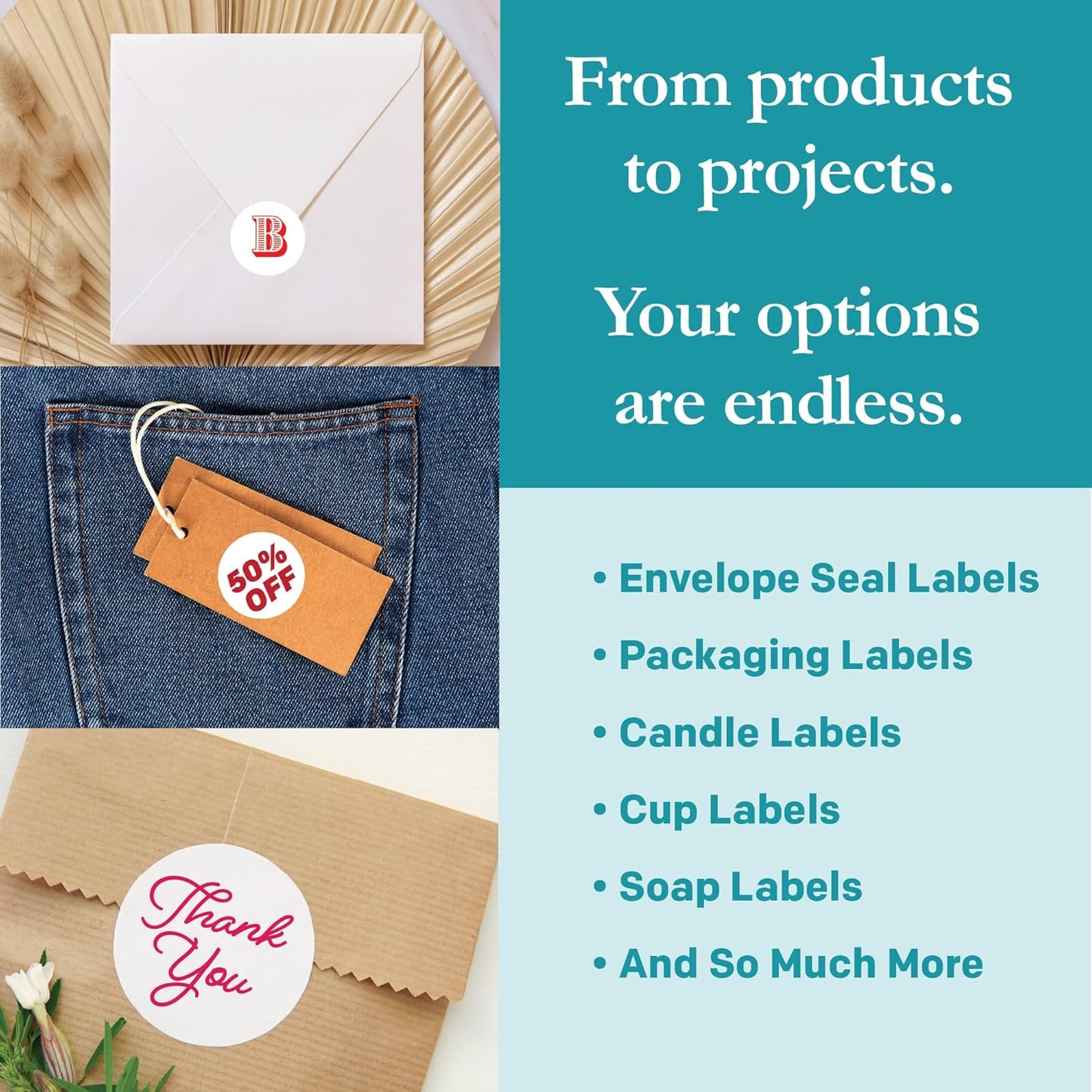 Premium Label Supply White Sticker Round Labels – 1-2/3" Circle – Laser/Inkjet Compatible – (24 per Sheet), 500 Sheets – 12,000 Total Adhesive Labels