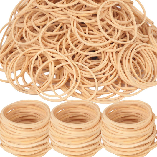 Rubber Bands Size#16,Elastic Band Beige #16 Small Rubber Band 500Pcs For Office Home Supplies(2-1/2" x 1/16'')