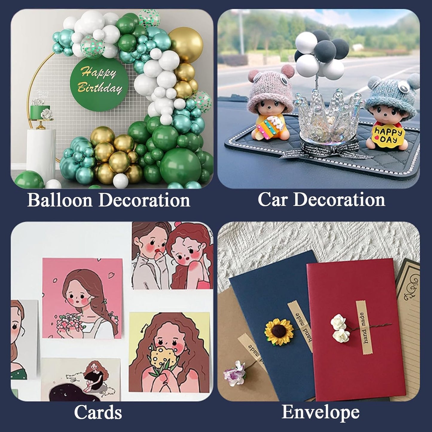 Adhesive Stick dots Two-Sided Sided Mounting Putty Stick Tack for Wall Hanging Crafts Balloons Festival Party Decorations,Clean Removable(0.31"*0.53"-600)