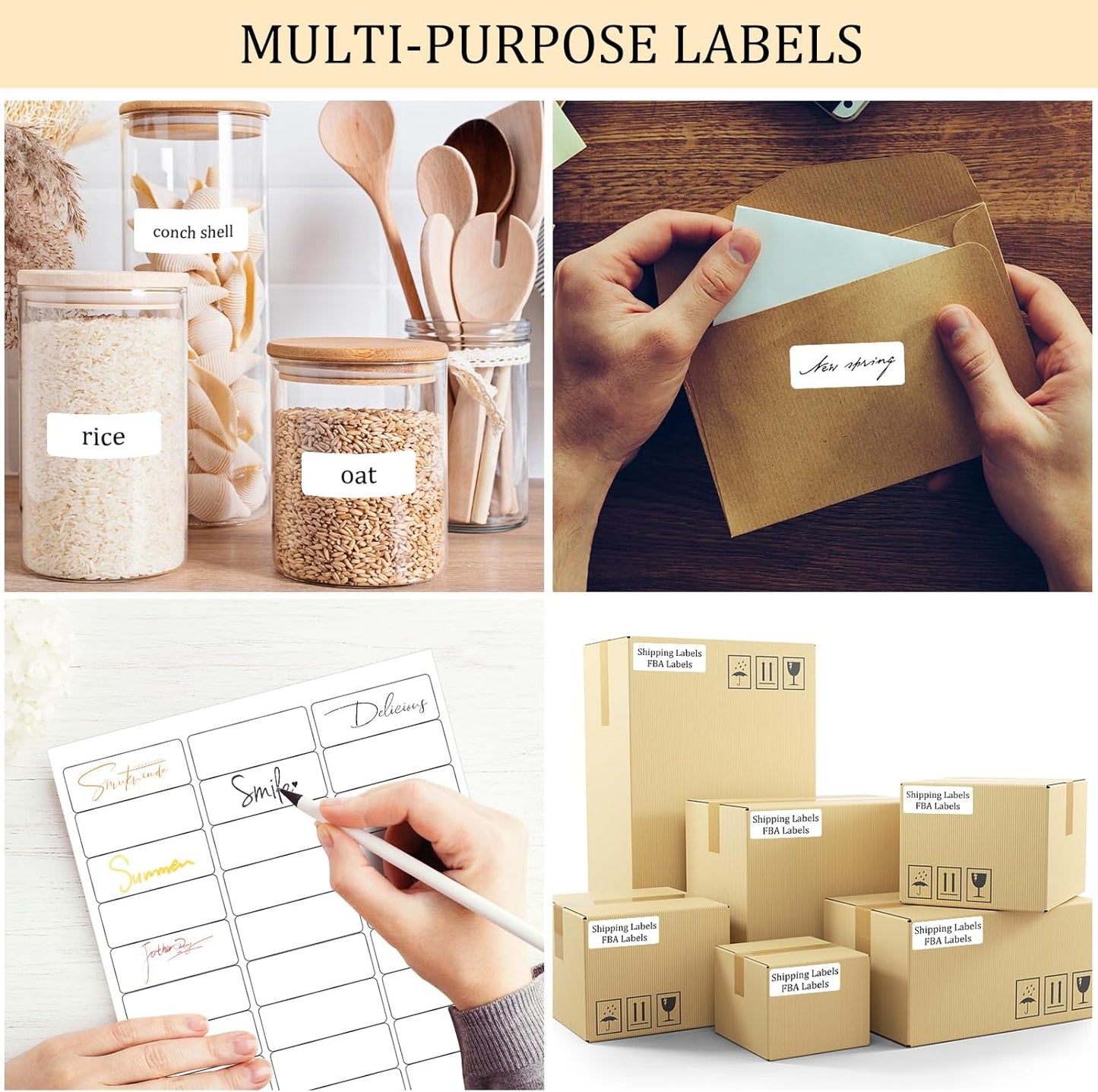 Address Labels for Inkjet Printers 1" x 2-5/8", Pack of 3000 Labels