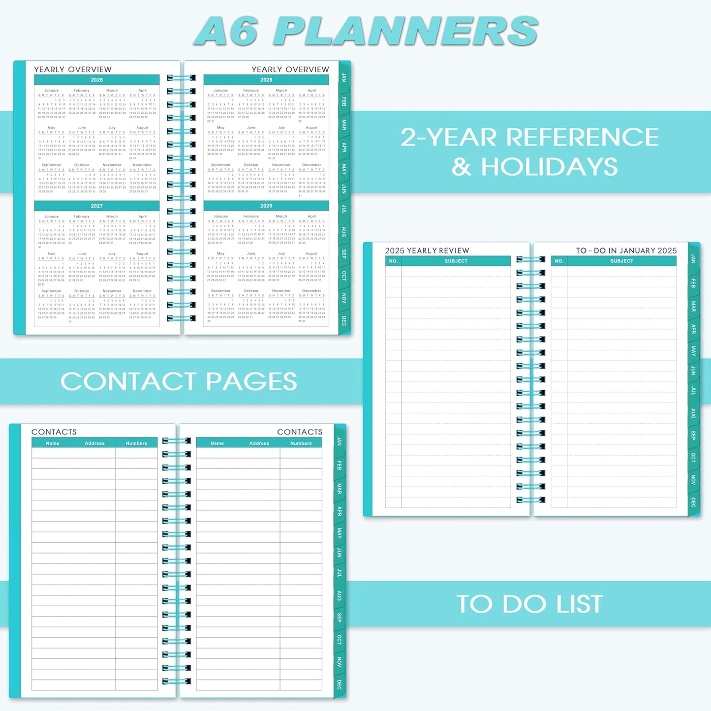 Pocket Calendar 2026-2028 - 3 Year Monthly Pocket Planner 2026-2028 from Jan. 2026 to Dec. 2028, 2026 Planner for Purse with Flexible & Waterproof Cover, 6.5" x 3.9"