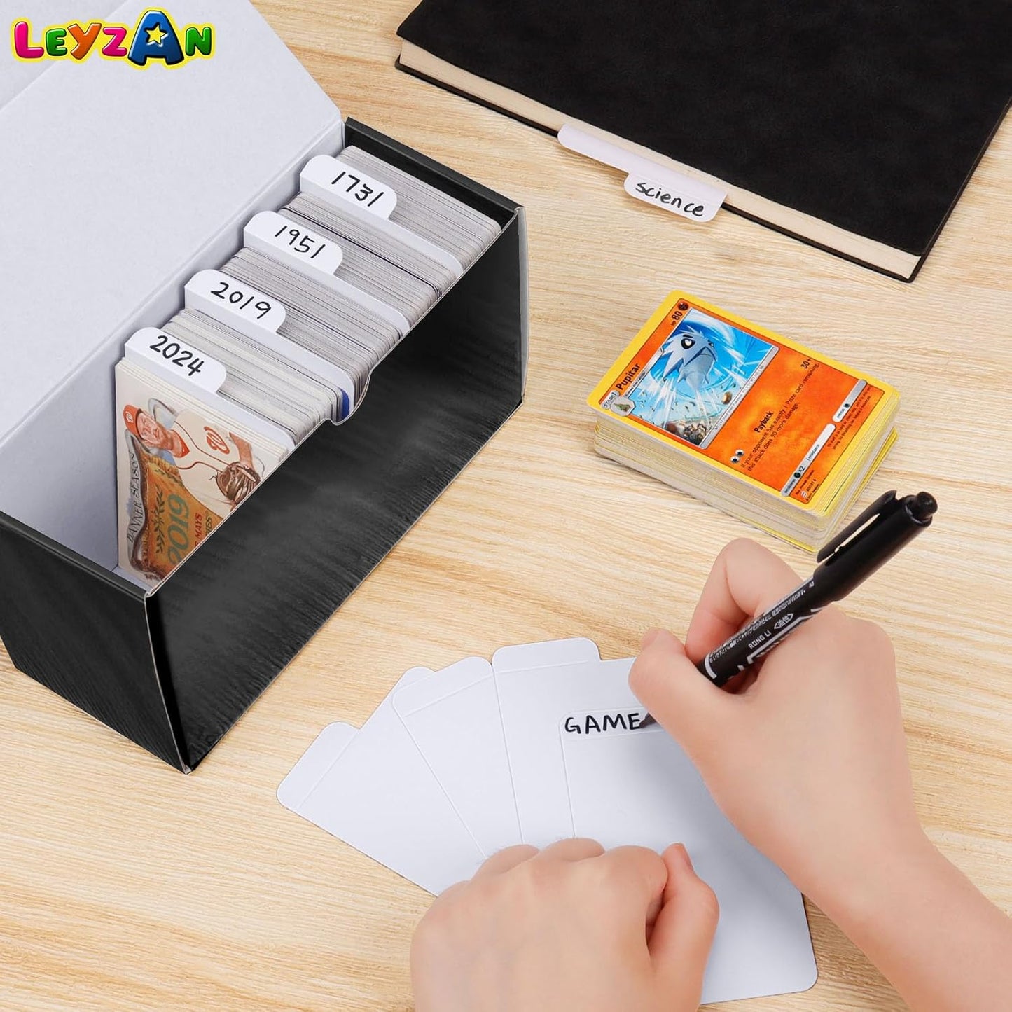 Trading Card Dividers, 150PCS Paper Divider Cards for Storage Boxes, Baseball/MTG/TCG/Sports/Game Cards Organizer, Standard Card-Vertical
