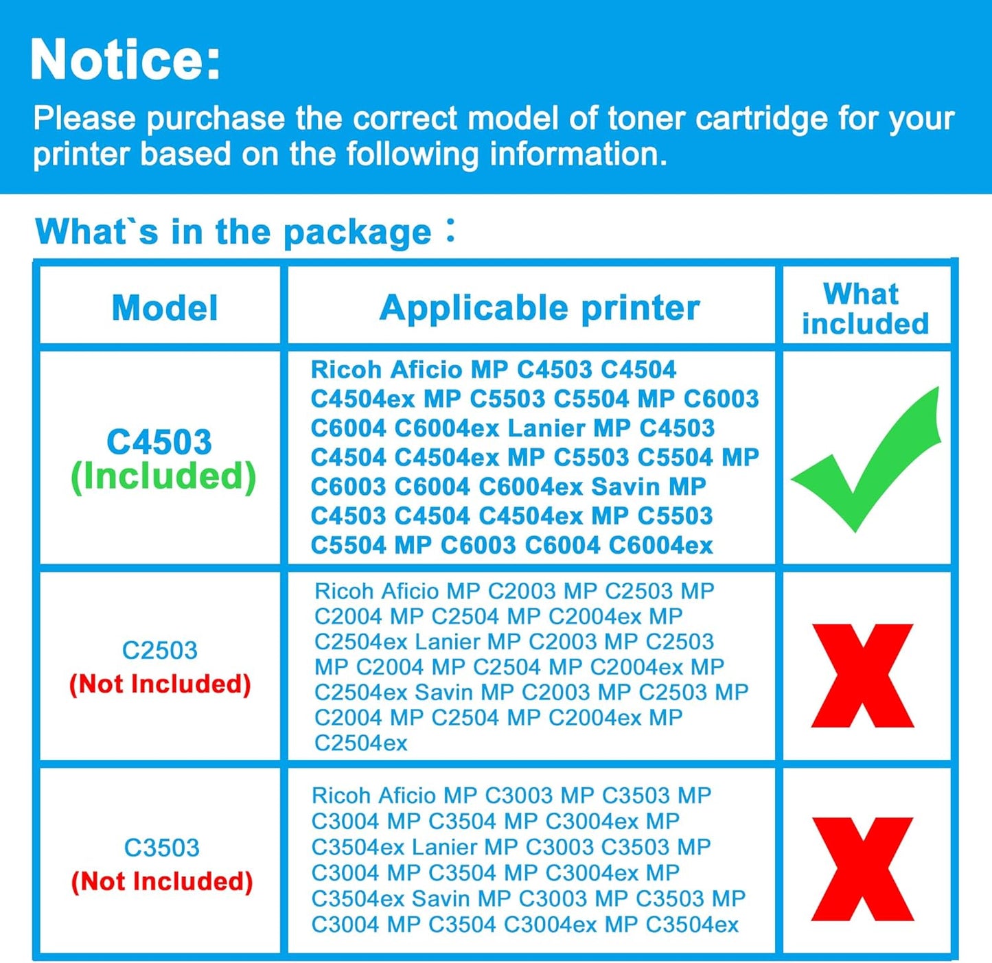 LCL Compatible Toner Cartridge Replacement for Ricoh 841850 MP C4503 C4504 C4504ex C5503 C5504 C6003 C6004 C6004ex Printer (1-Pack Yellow)