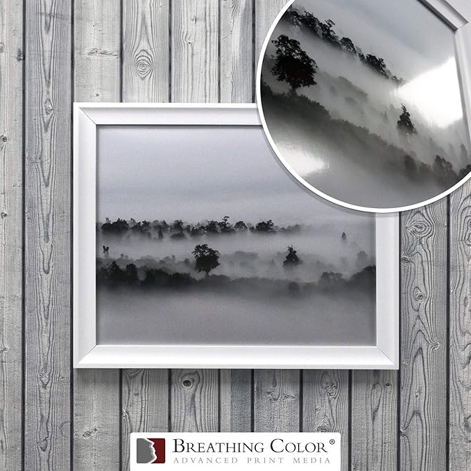 Vibrance Metallic Photo Printer Paper 10 mil 255 gsm Premium Photo Paper Roll 3in Core 44 inches x 100 feet Works with Most Inkjet Printers Including Professional Makes and Models Like Epson Canon HP