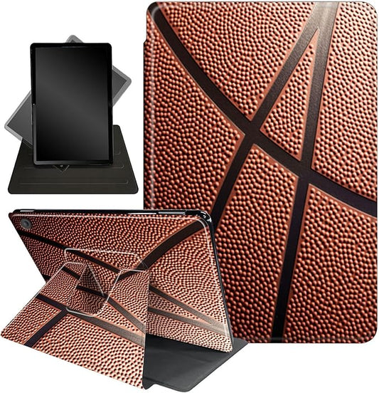 for Fire HD 10 Tablet Case 11th Generation 2021 and Amazon Fire HD10 Plus Case 10.1", 360 Degree Rotating Stand Smart Protective Case,for Fire HD 10 2021 Tablet,Basketball