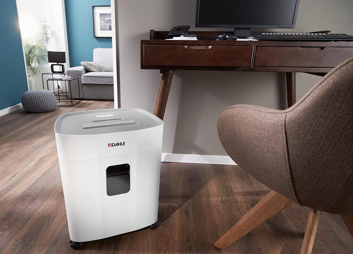 Dahle PaperSAFE PS 380 Paper Shredder, Oil Free, Jam Protection, Security Level P-4, 15 Sheet Max, Shreds CDs, Staples, Paper Clips & Credit Cards