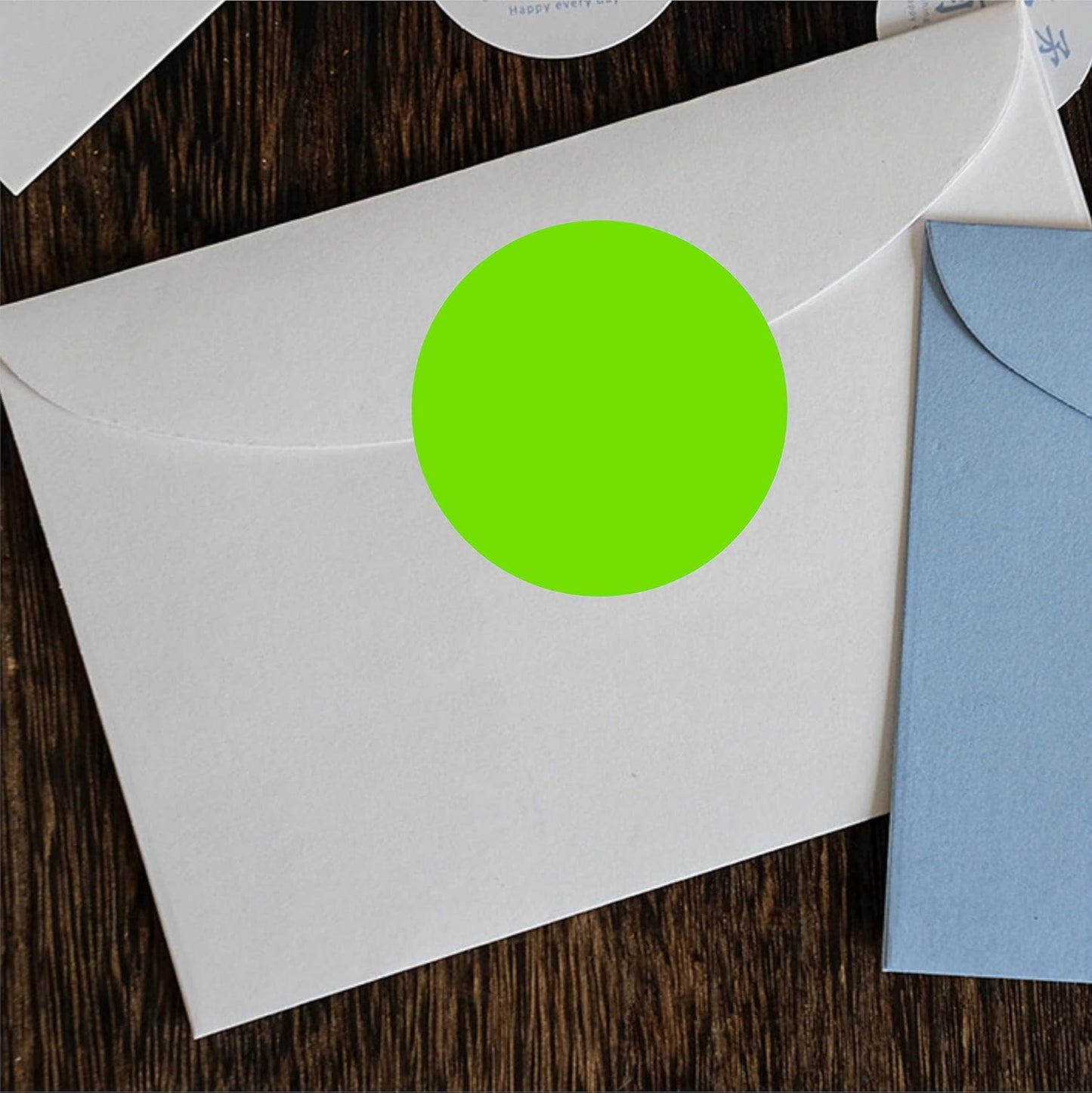 PARLAIM 2" Light Green Round Color-Code Circle Dot Labels on a Roll, 500 Stickers, 2 inch Diameter for Inventory Garage Sale Office School