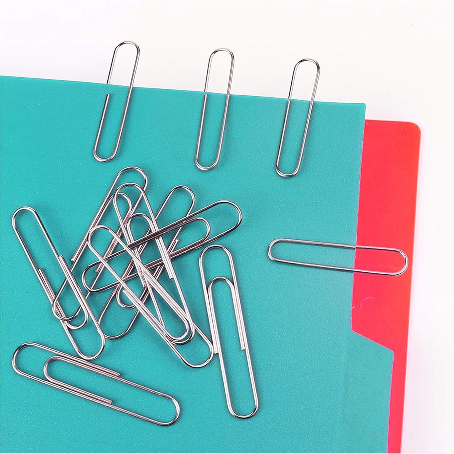 RUBEX 700 Paper Clips, Silver, Assorted Sizes: Small, Medium, Large – Durable & Rustproof for Office, School, and Document Organization