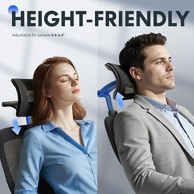 FLEXISPOT OC3 Pro Ergonomic Office Chair High Back Computer Chair with Flip-up Armrest/8-Level Lumbar Support, Breathable Mesh Seat Cushion Backrest, Chairs for Home Office Gaming Working, Black