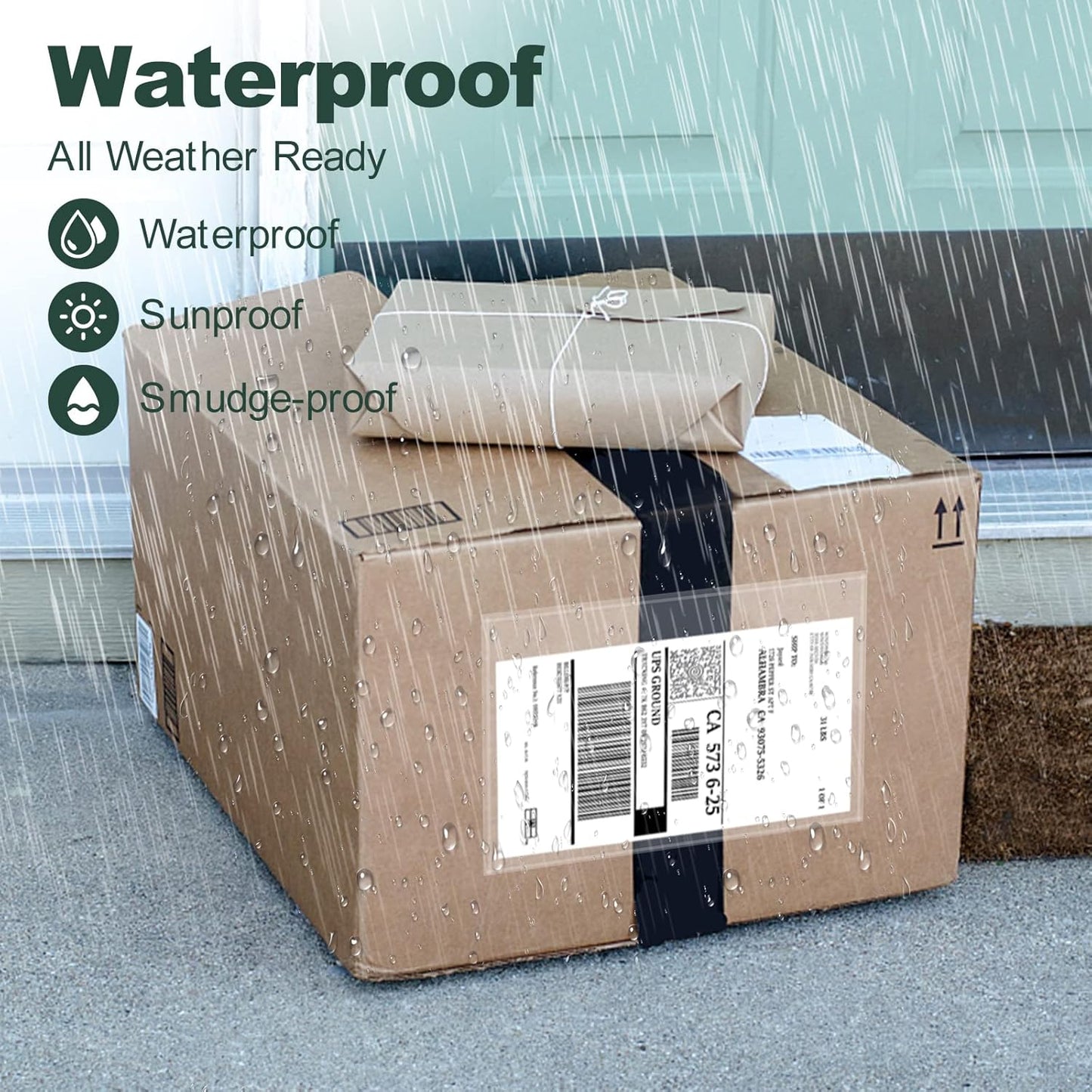 Clear Adhesive Top Loading Packing List Pouches 4.5'' X 5.5'', Shipping Label Sleeves, Packing Slip Envelopes (200 Bags)