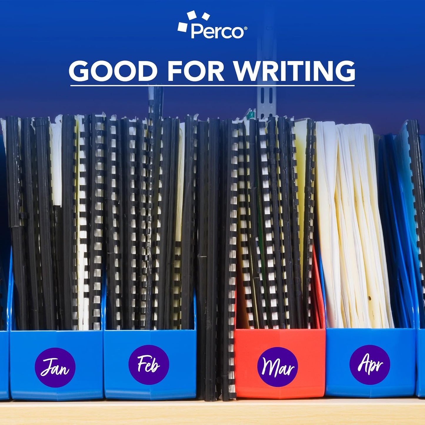 Perco Purple 2-Inch Round Circle Dot Sticker Labels - Multi-Roll Pack (3 Rolls, 500 Labels Each) - Permanent Adhesive, Vibrant Colors, Strong Hold - Perforated for Easy Use - Made in USA