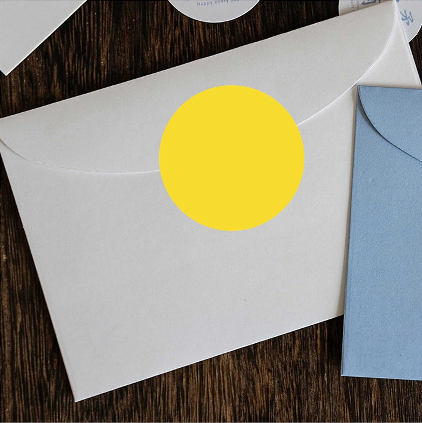 PARLAIM 2" Yellow Round Color-Code Circle Dot Labels on a Roll, 500 Stickers, 2 inch Diameter for Inventory Garage Sale Office School