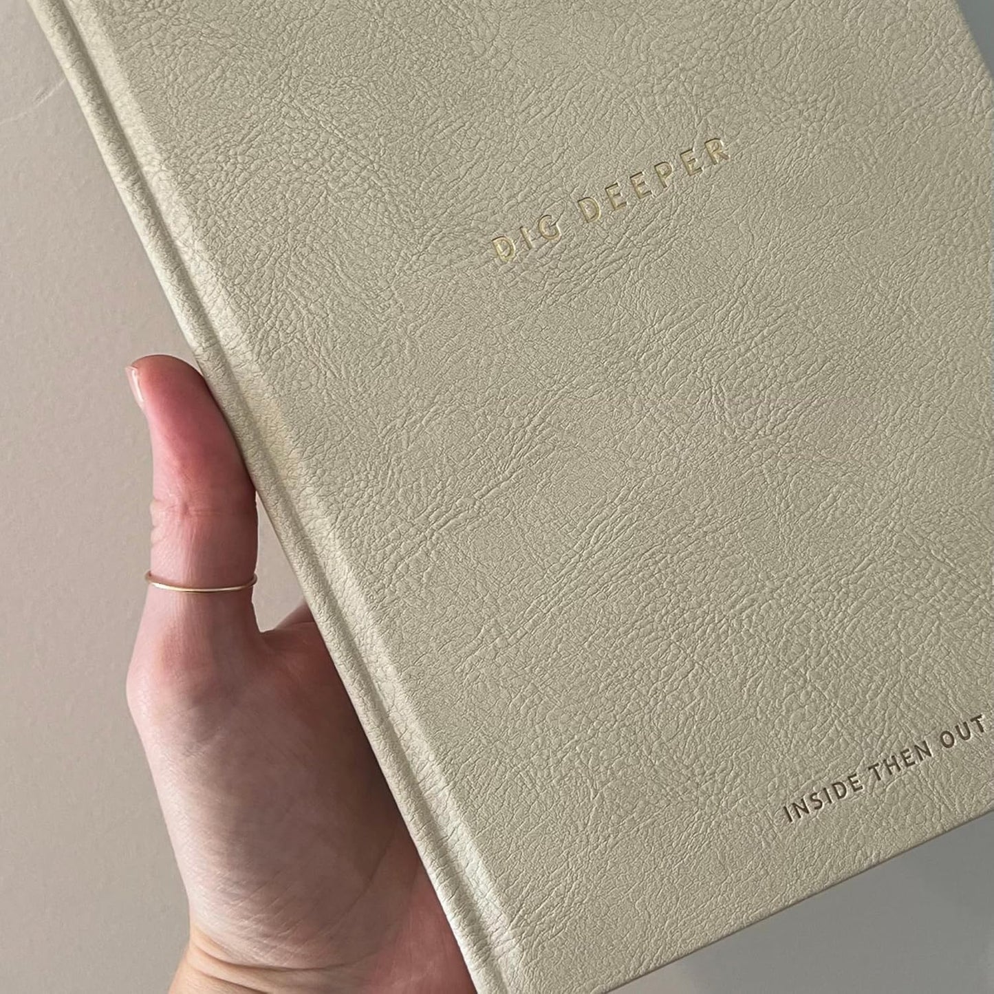 INSIDE THEN OUT Dig Deeper Journal - Guided Daily Journal With 180 Undated Prompts for Intention, Healing, Growth, Gratitude, Self Love & Discovery , Wellness, and Mindfulness - Self Care Routine Gift for Women and Men