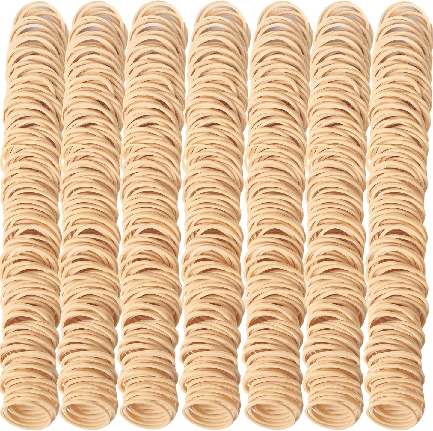 Rubber Bands Size #10 Beige 760 pcs Approximately 0.42 lb 1 inch Light Brown #10 Elastic Rubber Bands for Office Supplies