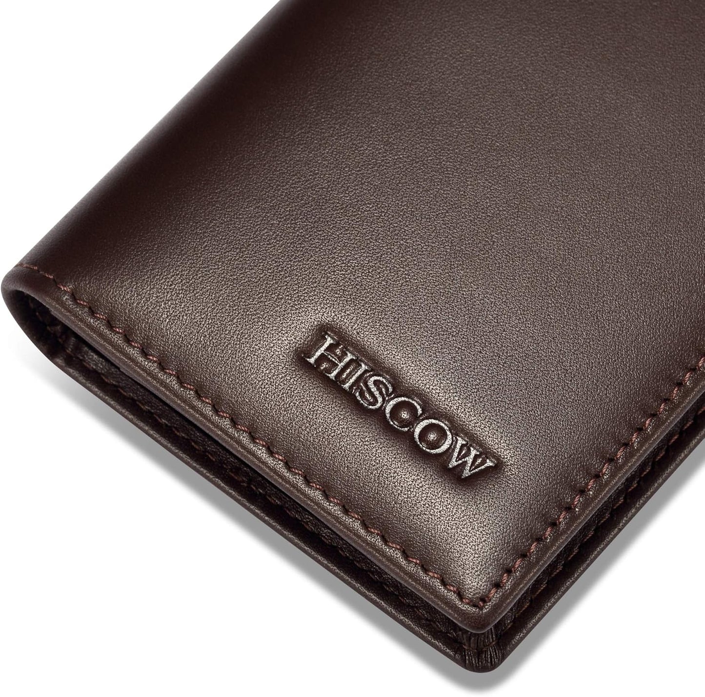 Leather Business Card Case Holder for Men & Women, Italian Calfskin