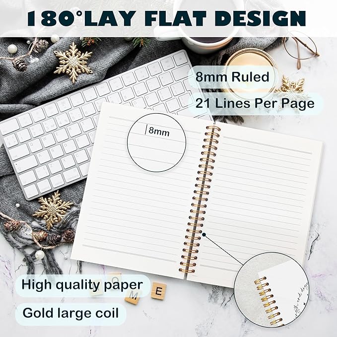 BearCake Proverbs 31 Woman Christian Notebook Journal, Preppy Christian Gifts for Women, Pink Coquette Bow Prayer Journal for Women, Bible Journaling Hardcover Spiral Notebook 5.5x8.3