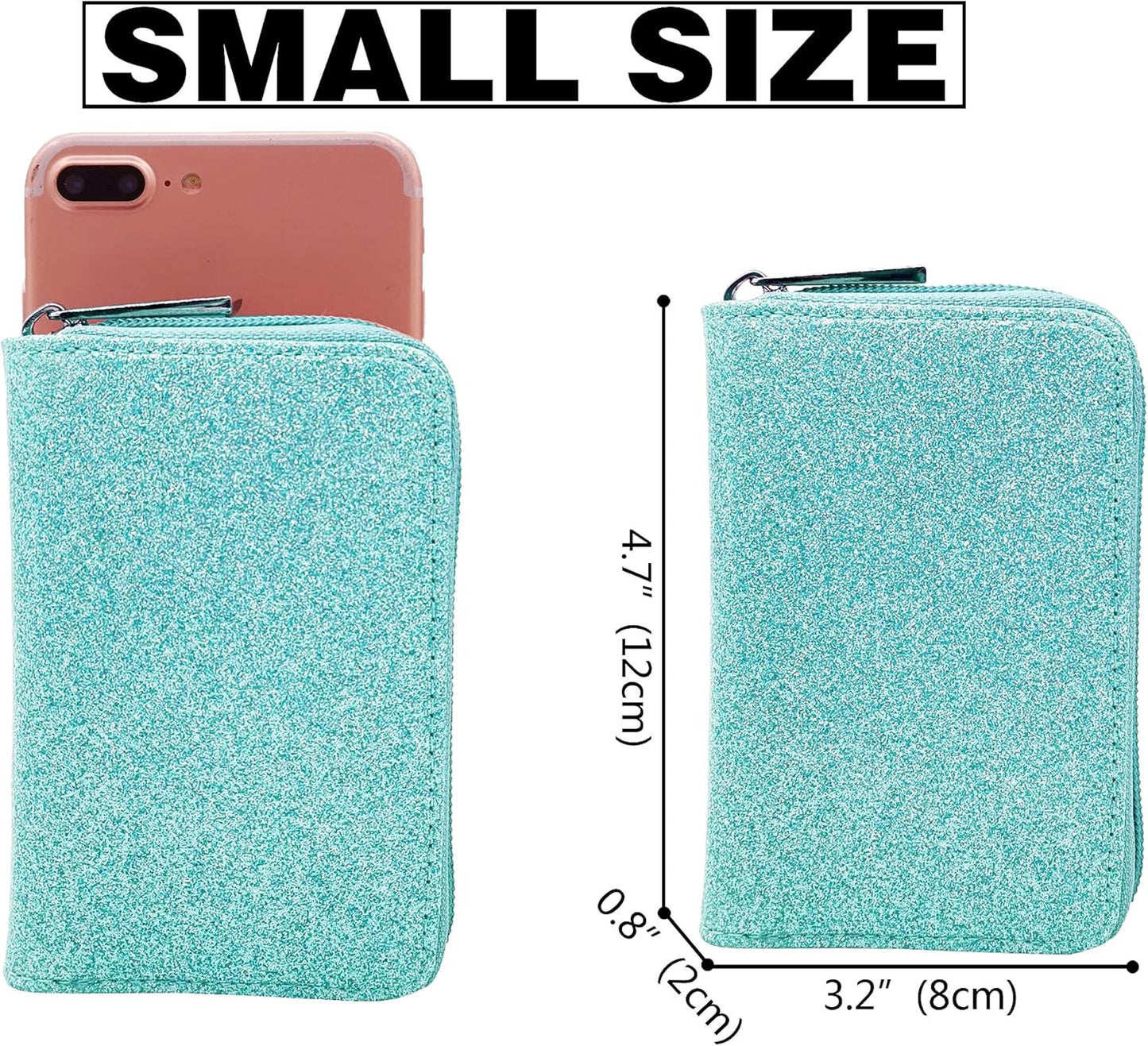 Easyoulife Genuine Leather Credit Card Holder Zipper Wallet With 26 Card Slots