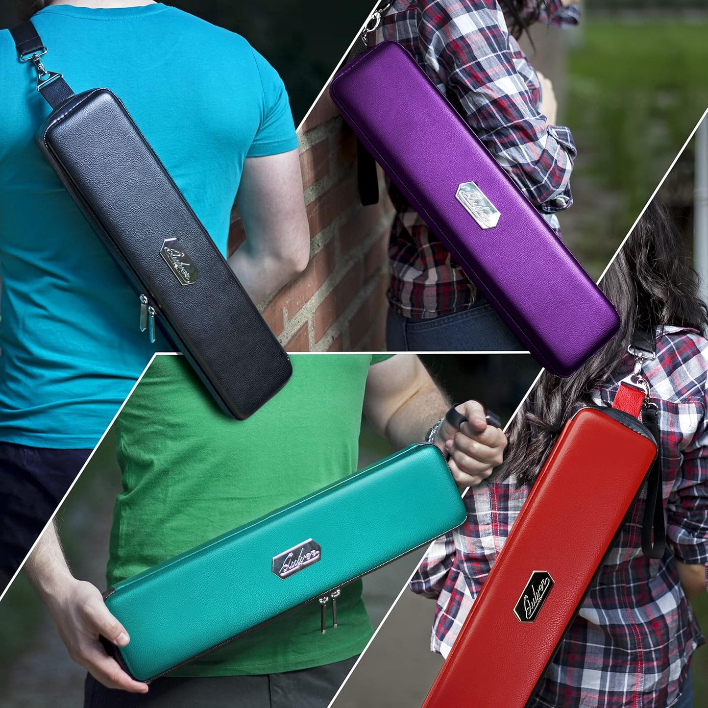 Quiver Time Purple Quiver Card Carrying Case - TCG Cards Deck Box Holder for Trading Cards, MTG Bag Playing Card Case (+Wrist & Shoulder Strap, Dividers, Separators, Corner Pads + 100 Apollo Sleeves)