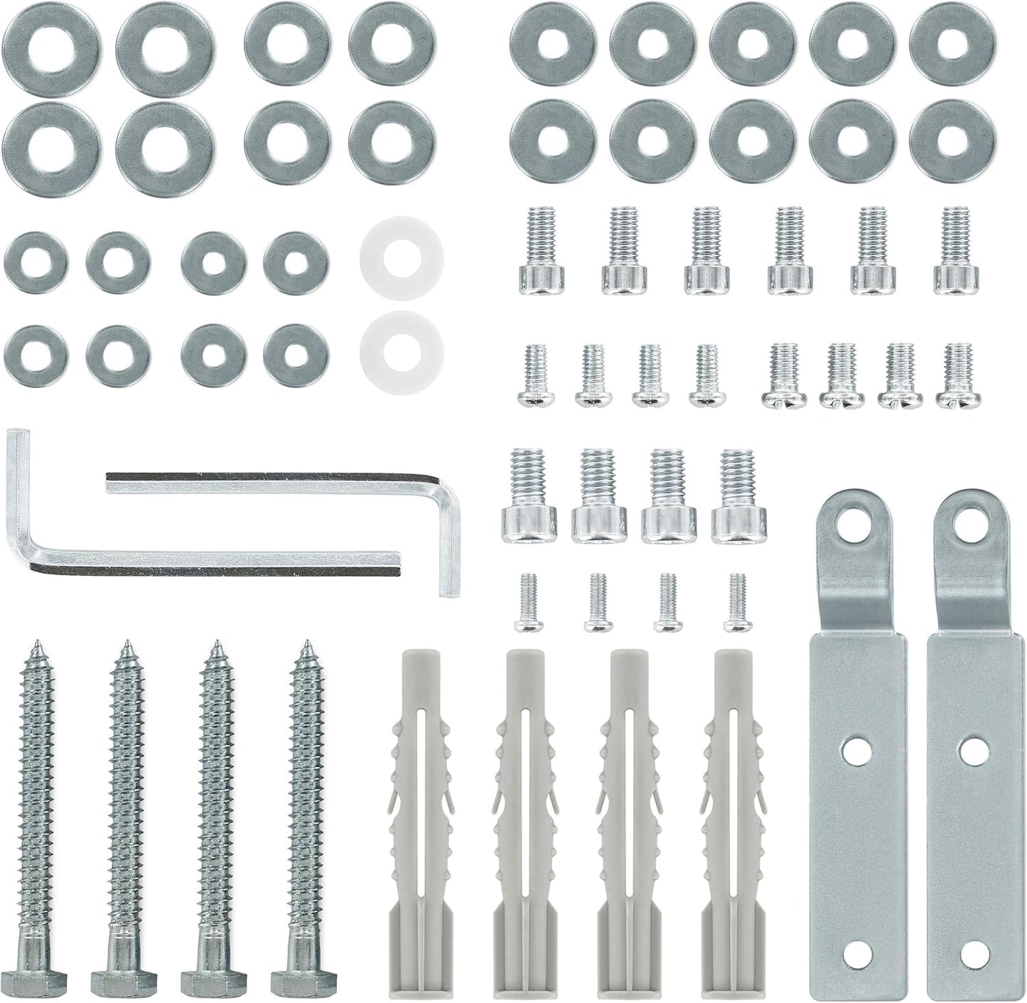 Cmple - Universal Adjustable Projector Ceiling Mount, Projector Bracket with Extendable Length for LCD/DLP Projectors - Max 44lbs (Silver)