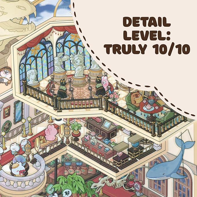 Foldable 3D Sticker Scene Kit - Interactive Large Sticker Scenes with Layeres for Adults & Kids, Detailed Miniature Scene Stickers Book Style with Tweezer, Creative Sticker Therapy Gift.