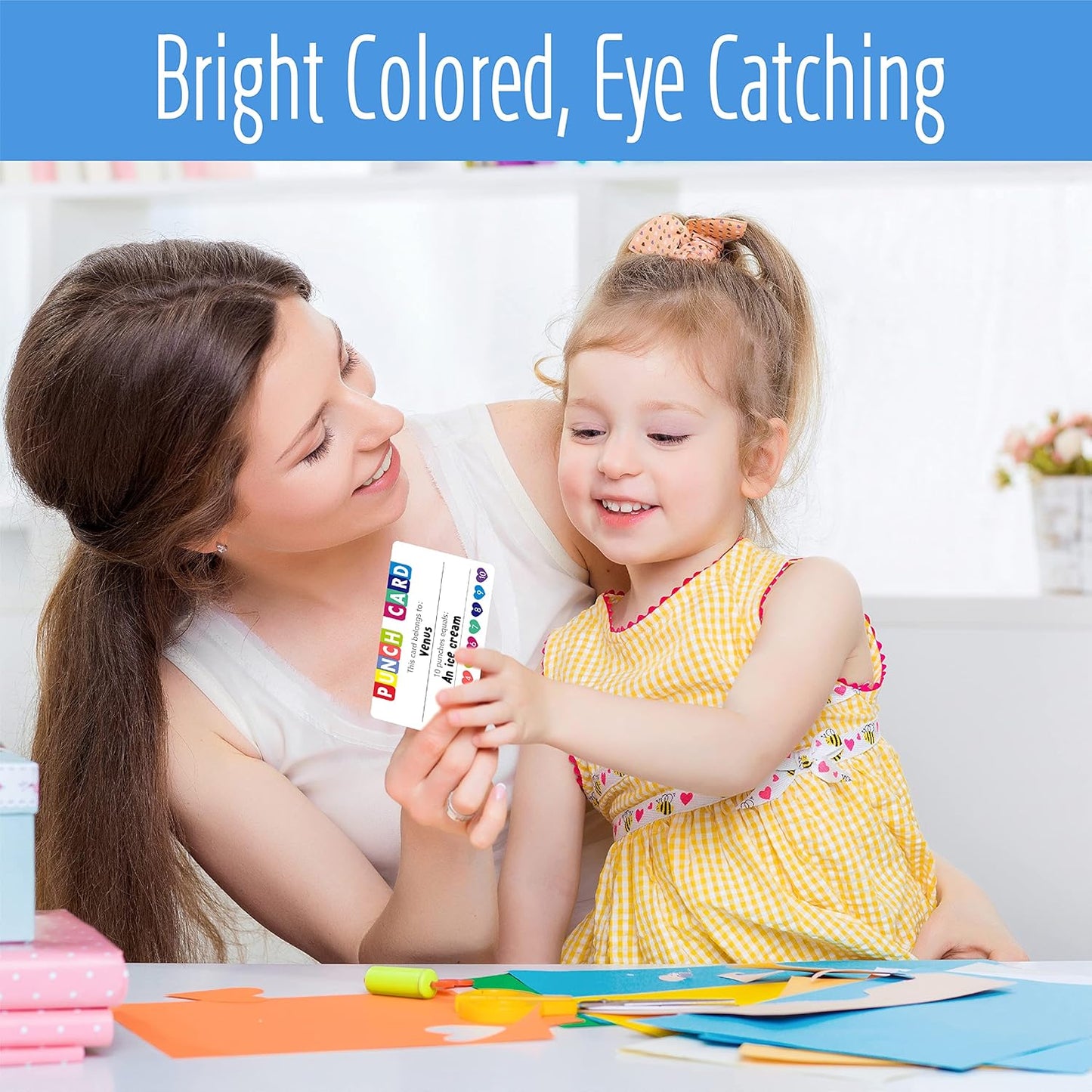 102 PCS Punch Cards, Heart Shaped Incentive Reward Cards Business Size Student Award Cards Boost Creativity & Skills Development for Business, Classroom, Kids Behavior, Students, Teachers, 3.5” x 2”