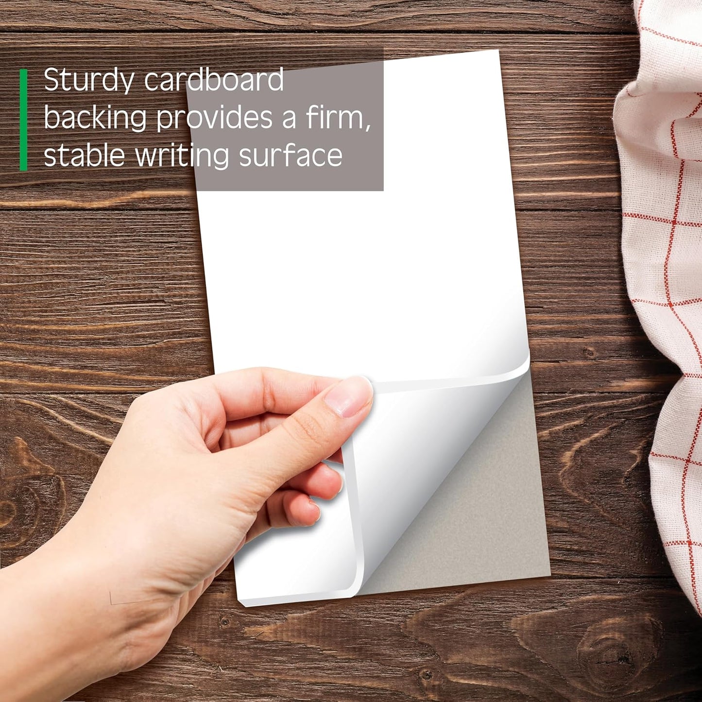 Better Office Products Blank Scratch Note Pads, 4" x 6" Pads, Server Notepads, 50 Sheets per Pad, Memo Pads, Gummed Binding for Easy Tear-off (10 Pack)