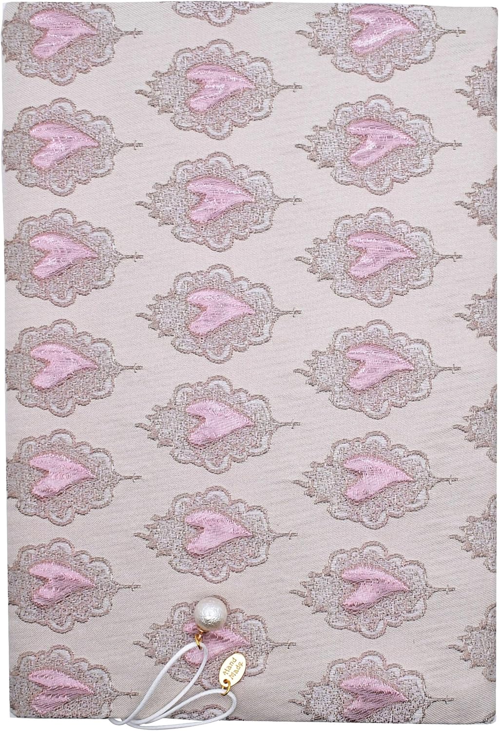 BLBMH A5 Book Covers for Paperbacks Book Cover Fit for 5.5x8.3 inch Adjustable Book Sleeve Cover for A5 Diary Books Fabric Softcover Protector for Notebook - Love