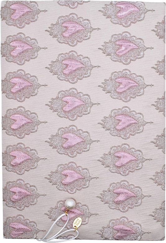 BLBMH A5 Book Covers for Paperbacks Book Cover Fit for 5.5x8.3 inch Adjustable Book Sleeve Cover for A5 Diary Books Fabric Softcover Protector for Notebook - Love