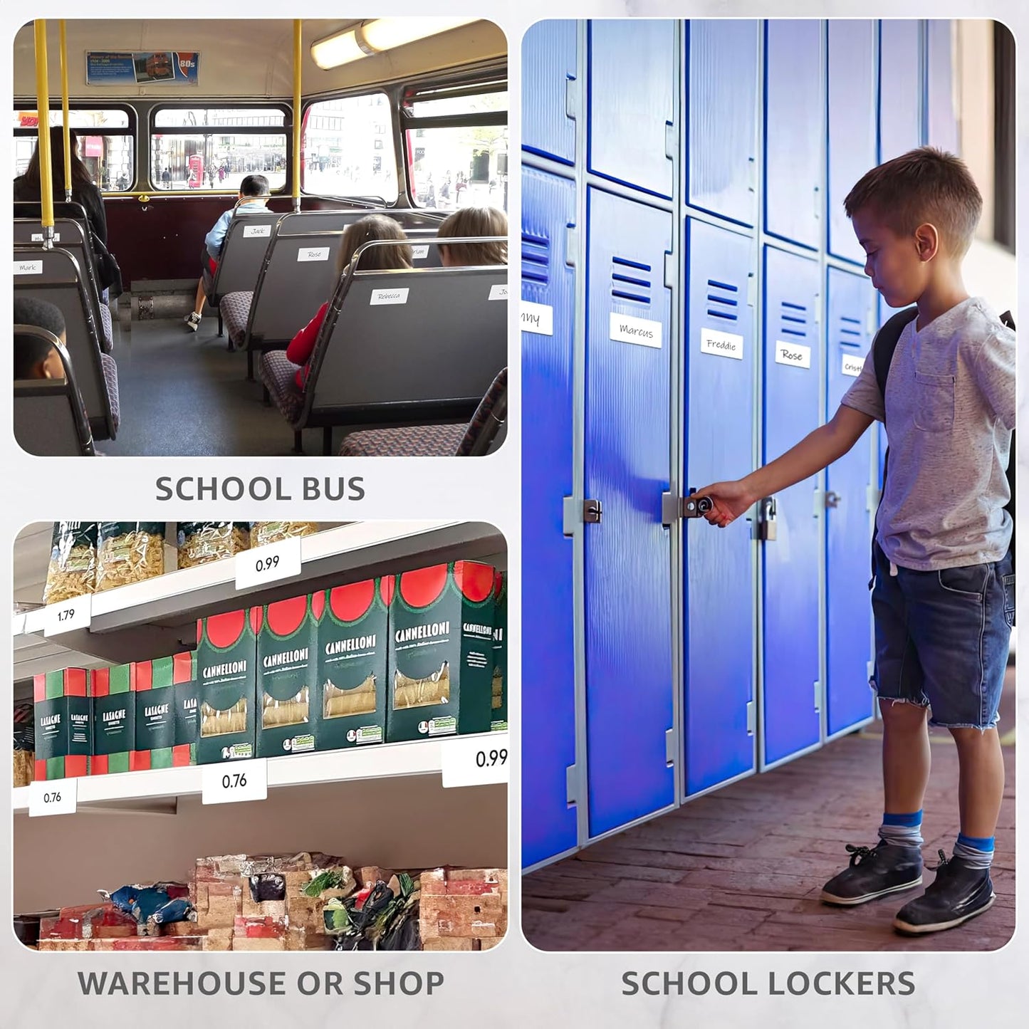 100 Pack Dry Erase Magnetic Labels 2x4 in - Magnetic Name Tags for Classroom Lockers School Bus - Classroom Magnets for Names - Magnet Labels for Whiteboard Magnet Names Plates for Classrooms Blanked