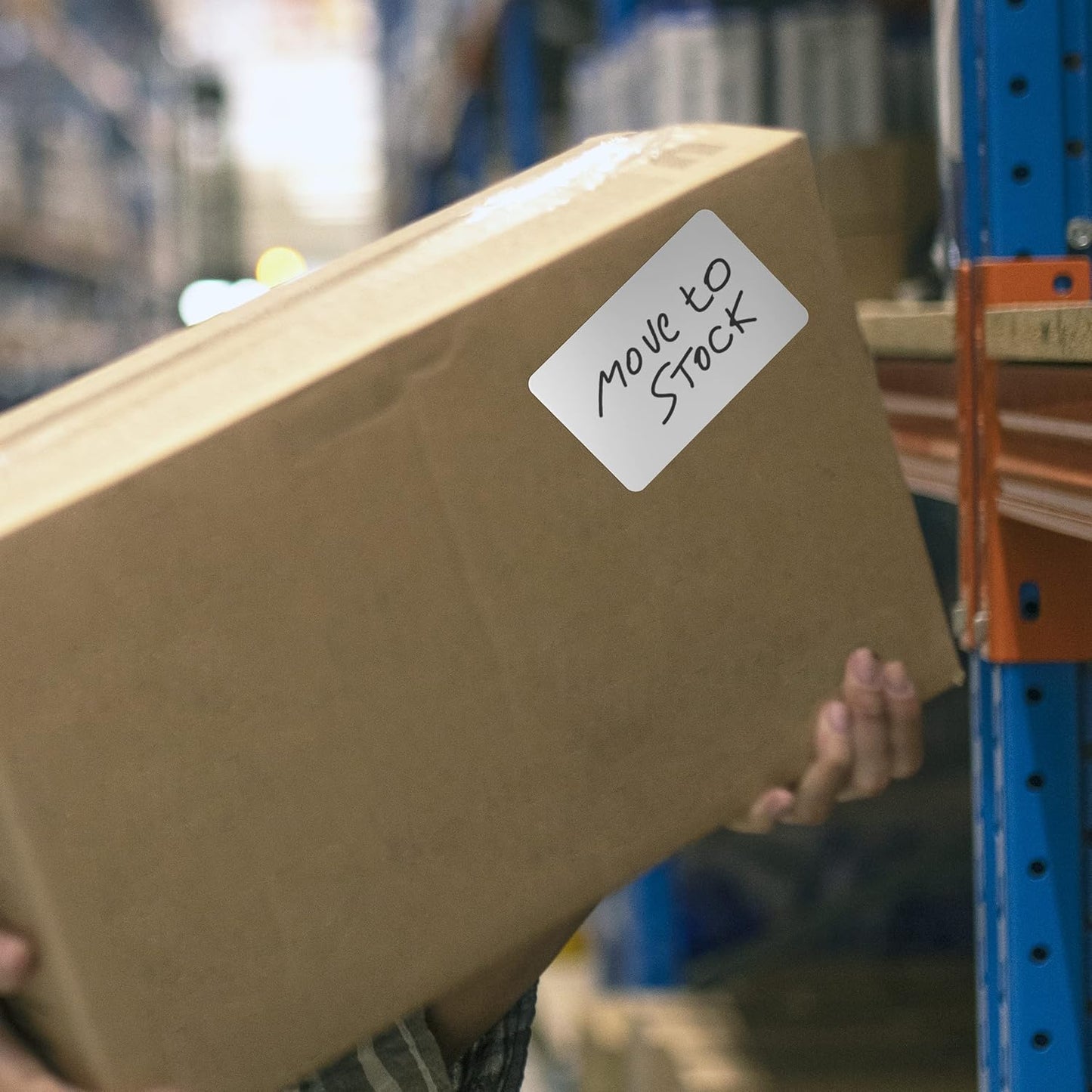 Kenco Color Coding 3 X 5 Rectangle Labels, Inventory Control Stickers 500 Labels Per Roll, Made in The USA (White)